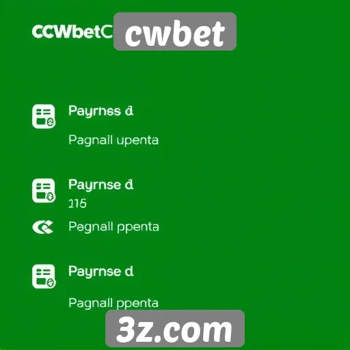 Opções de pagamento disponíveis no cwbet